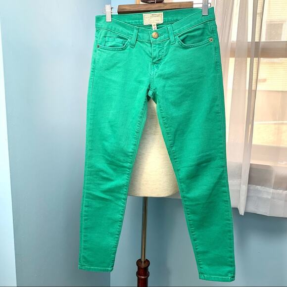Current/Elliott Spearmint Green Skinny Jeans Size 25 - Picture 2 of 7